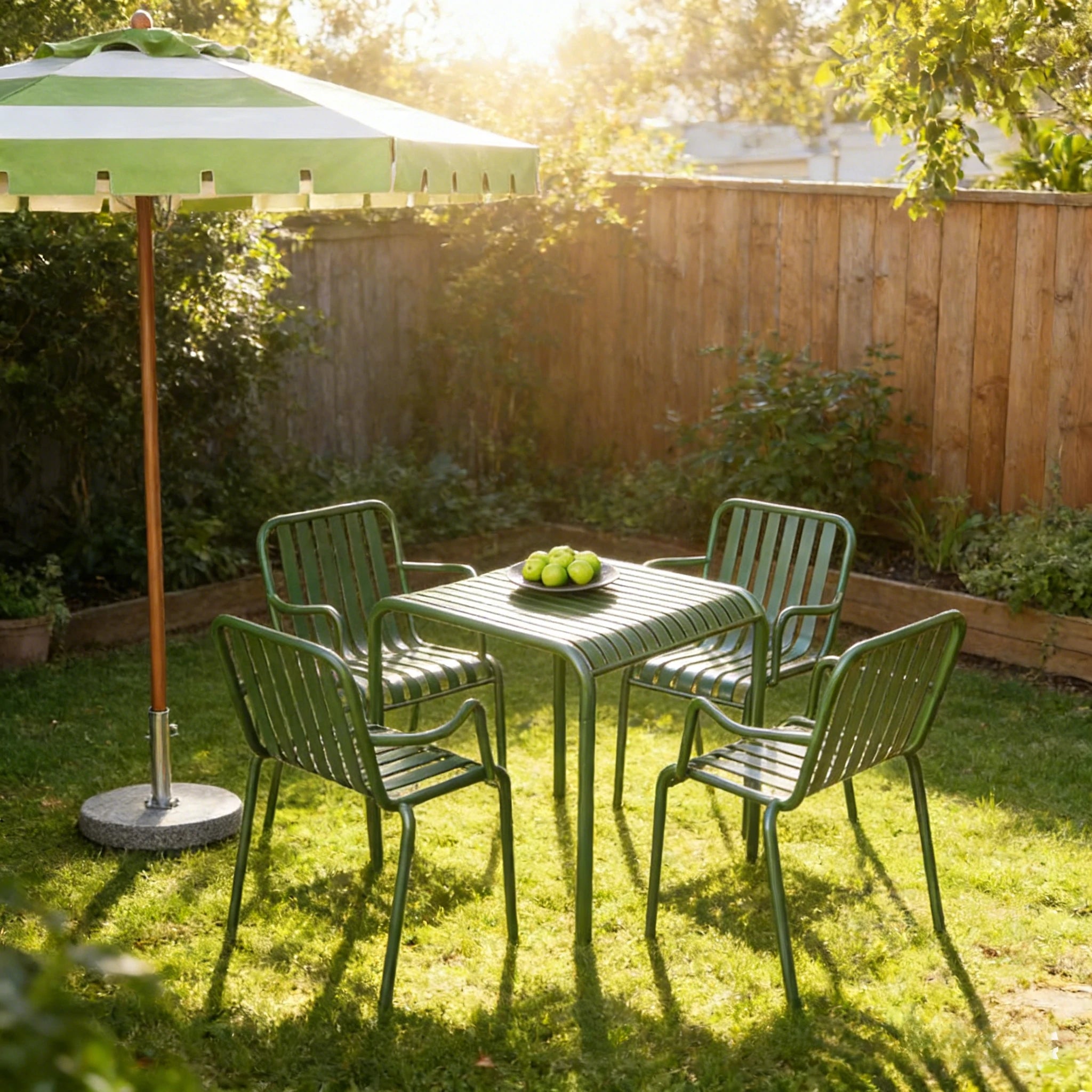 SOLARA Outdoor Iron Table/Bench/Chair/Sofa/Bar Stool - Green