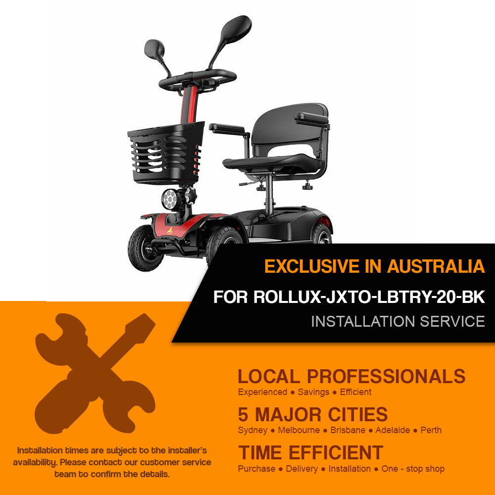 Installation Service For : ROLLUX-JXTO-LBTRY-20-BK