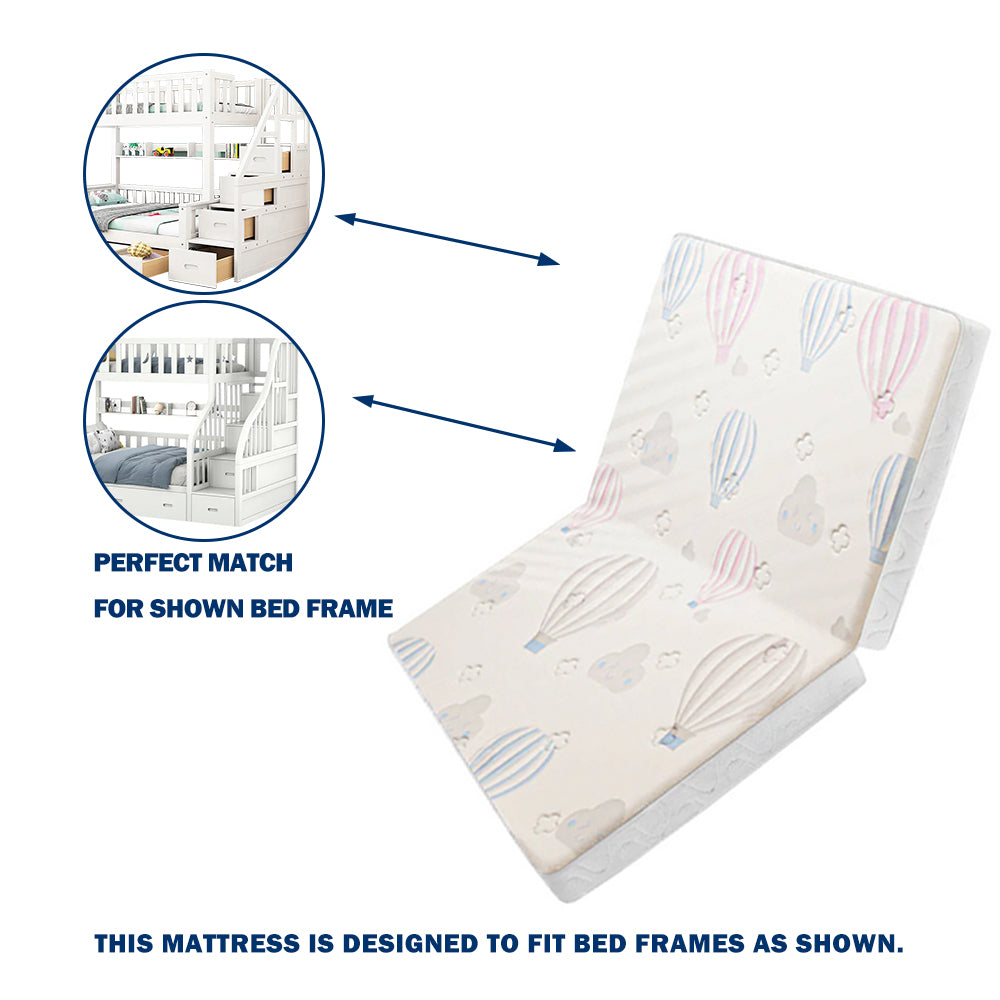 LIVARA Eco-friendly Synthetic Coir Cotton Latex Foldable Mattress for ACSF01 & CF02 Bunk Bed