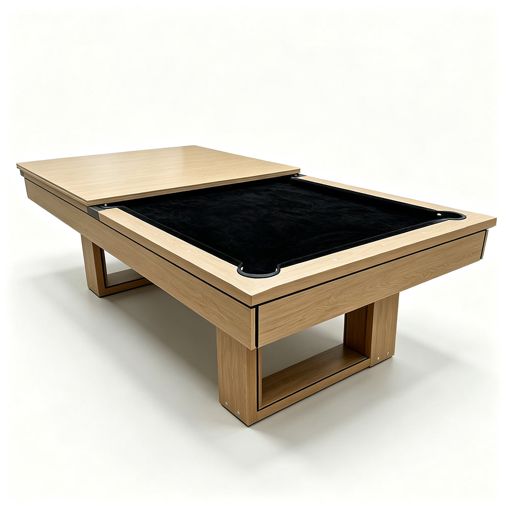 CUETIQ 7FT 3-IN-1 Simple Modern Pool Table/ Billards Table/ Pingpong Table/ Dining Table With Free Accessories