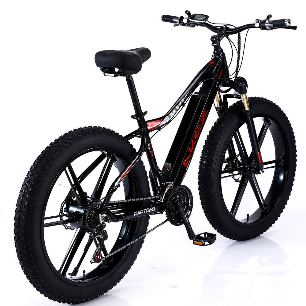 VOLTUS 750W 48V ML1P Snow Bicycle 26-inches Beach Electric Bike Motorized eBike Battery