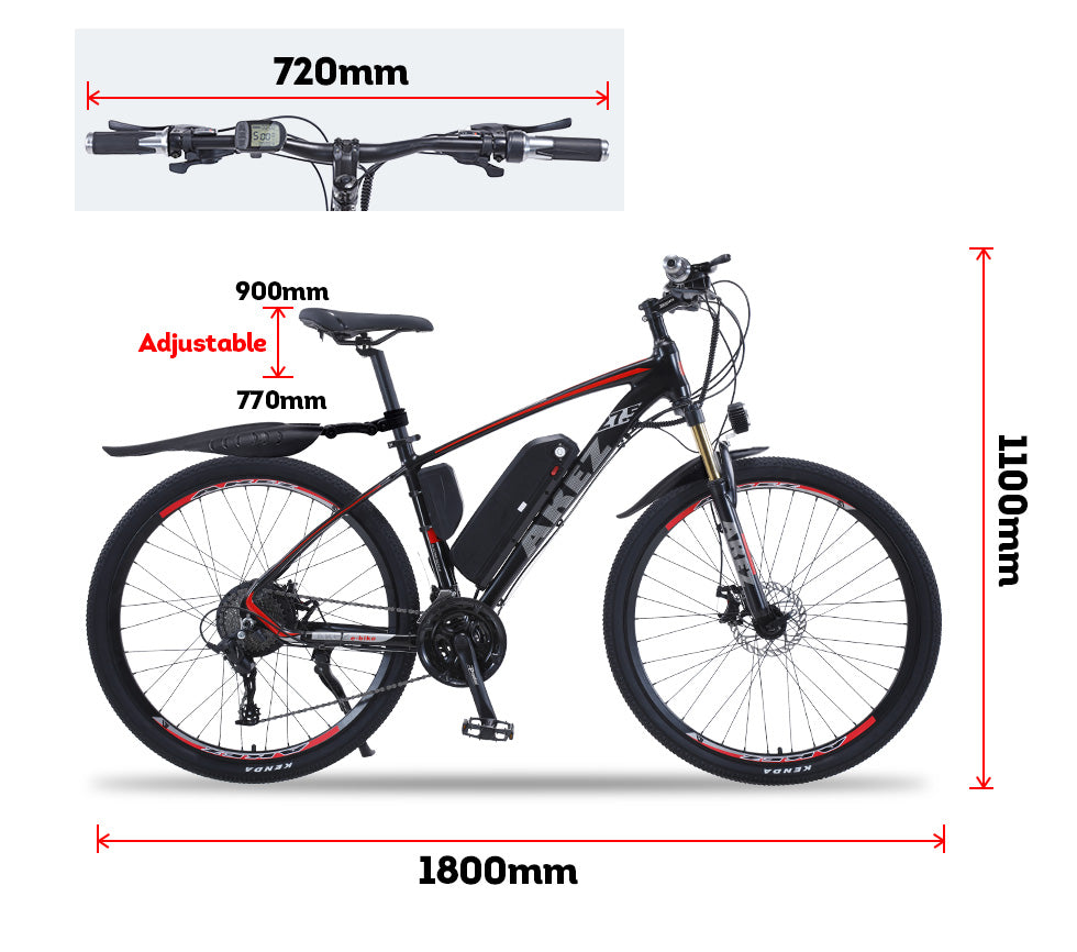VOLTUS 500W 48V 13Ah Electric Bike eBike Mountain Motorized Bicycle 27.5-inch w/ Battery