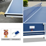 Indoor Rollaway 13 Table Tennis Ping Pong Table With Free Accessories