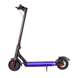 M365 Blue LED Strip Electric Scooter Foldable Motorised Scooter Honeycomb Tires With Shock Absorber A11E - Black