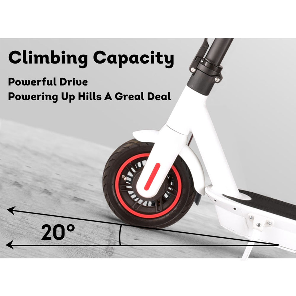 GLIDER M365 MAX Electric Scooter Foldable Motorised Scooter White 10 Inches 50KM