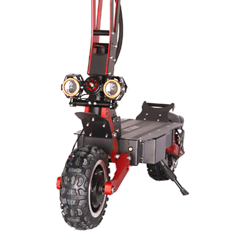 GLIDER ES-M8-Max Dual Motors 5600W 60V 21Ah Foldable Electric Scooter Portable LED Display Device - Black&Red