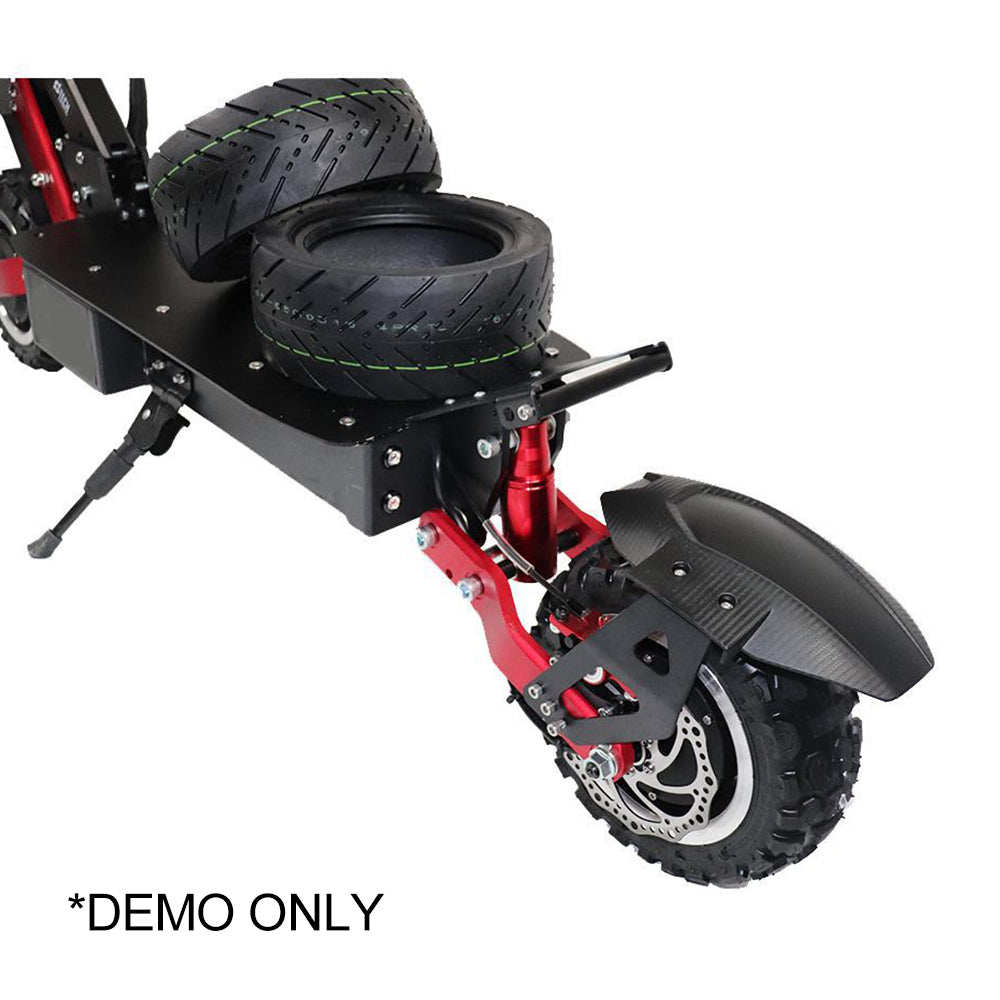 GLIDER ES-M8-Max Dual Motors 5600W 60V 21Ah Foldable Electric Scooter Portable LED Display Device - Black&Red