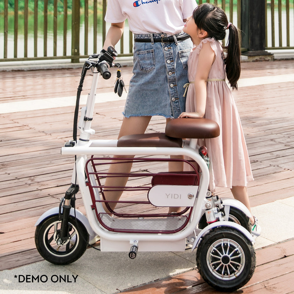 AKEZ Dudu3 500W 48V Foldable Electric Scooter High-Carbon Steel Frame - White