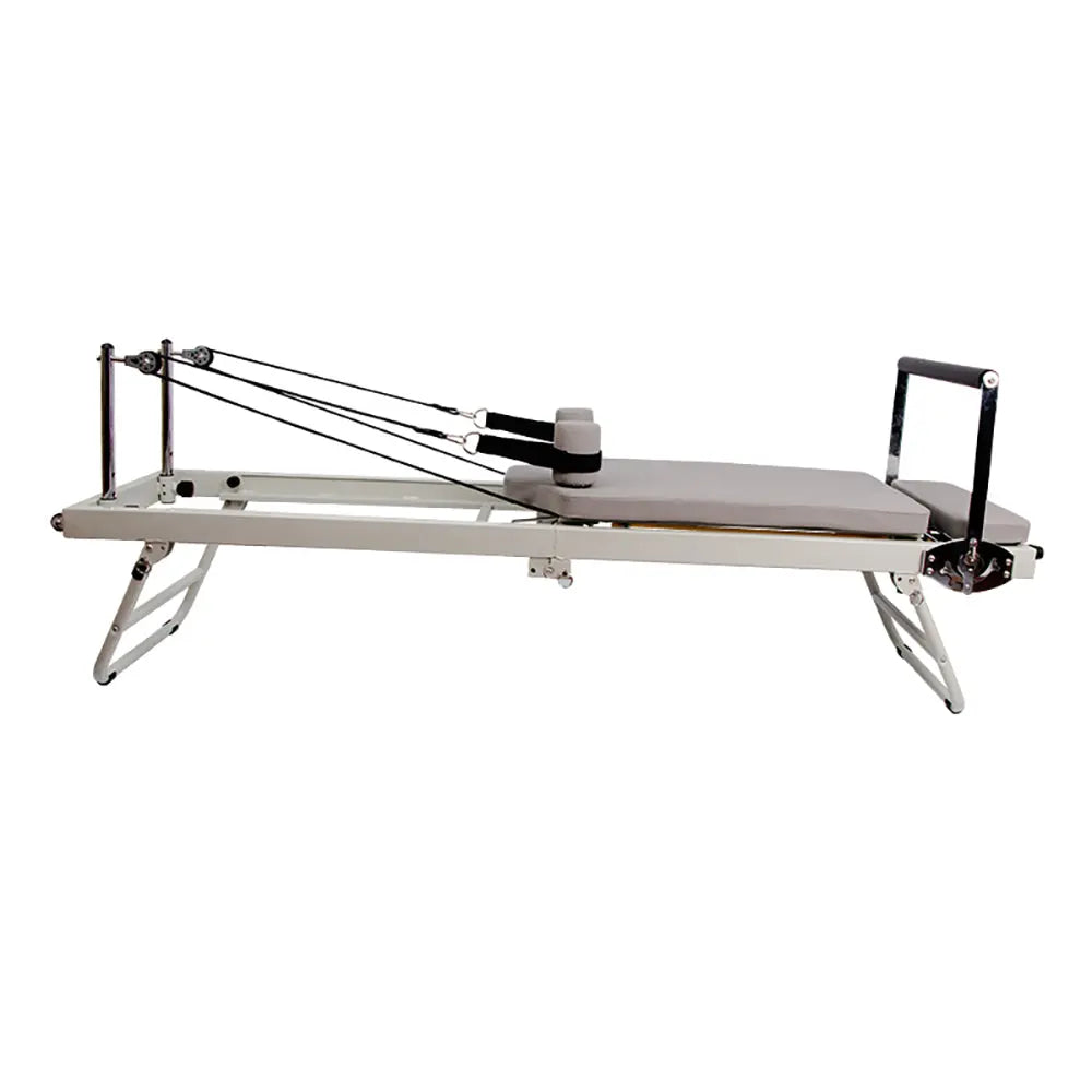 Multi-purpose Foldable Steel Frame Pilates Reformer Pilates Tables-beige