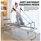 Multi-purpose Foldable Steel Frame Pilates Reformer Pilates Tables-Black