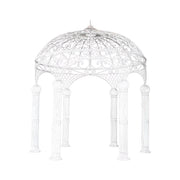TREKKA 323cm Diameter Iron Gazebo Outdoor Garden - White