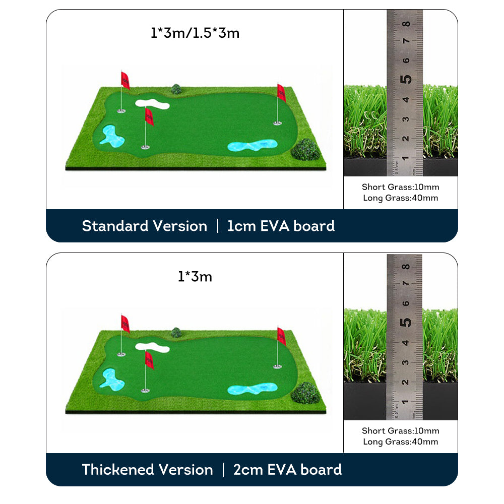 Practice Golf Putting Green Indoor/Outdoor - Green