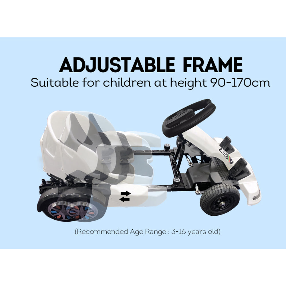 GLIDER 36V4A Electric Go Kart For Kids' Hoverboard Adjustable Frame
