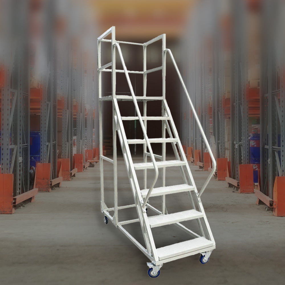GROVIA 220cm(H) 6-step Steel Freight ladder Warehouse Staircase