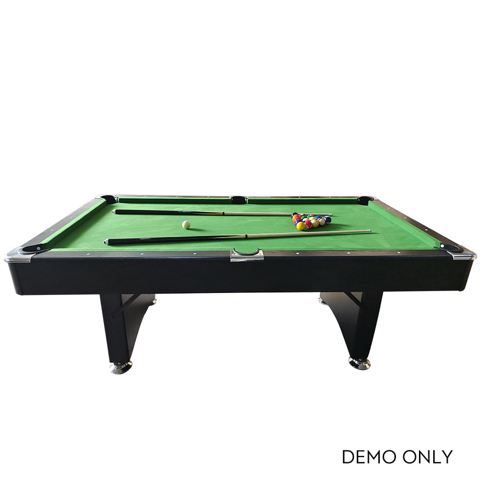 7FT MDF Foldable Billiard Table Black Frame