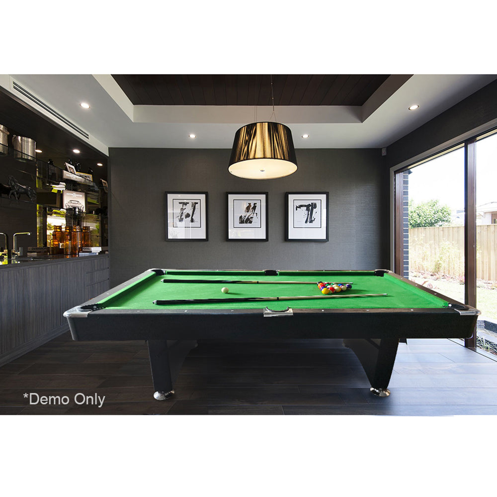 7FT MDF Foldable Billiard Table Black Frame