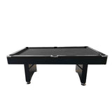 7FT MDF Foldable Billiard Table Black Frame