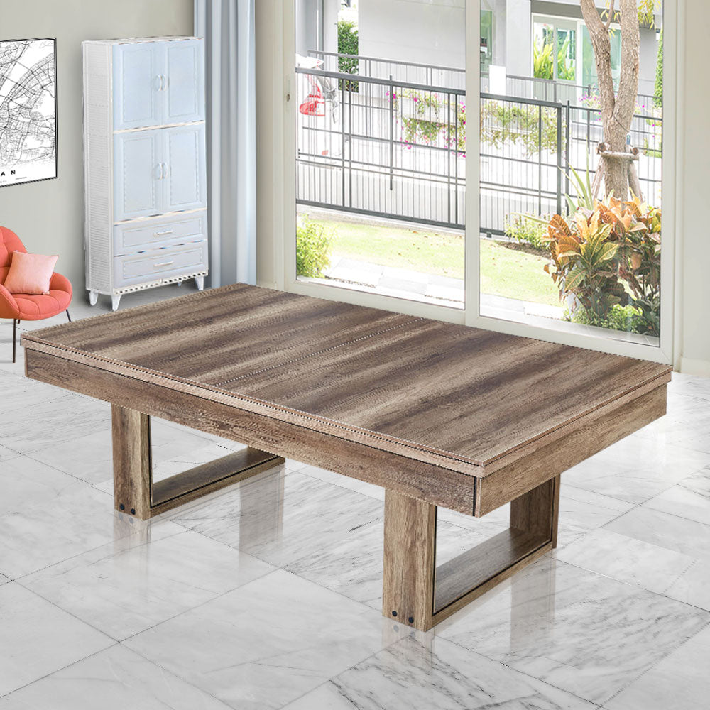 CUETIQ 8FT 3-IN-1 Simple Modern Pool Table/ Billiards Table/ Pingpong Table/ Dining Table with Free Accessories