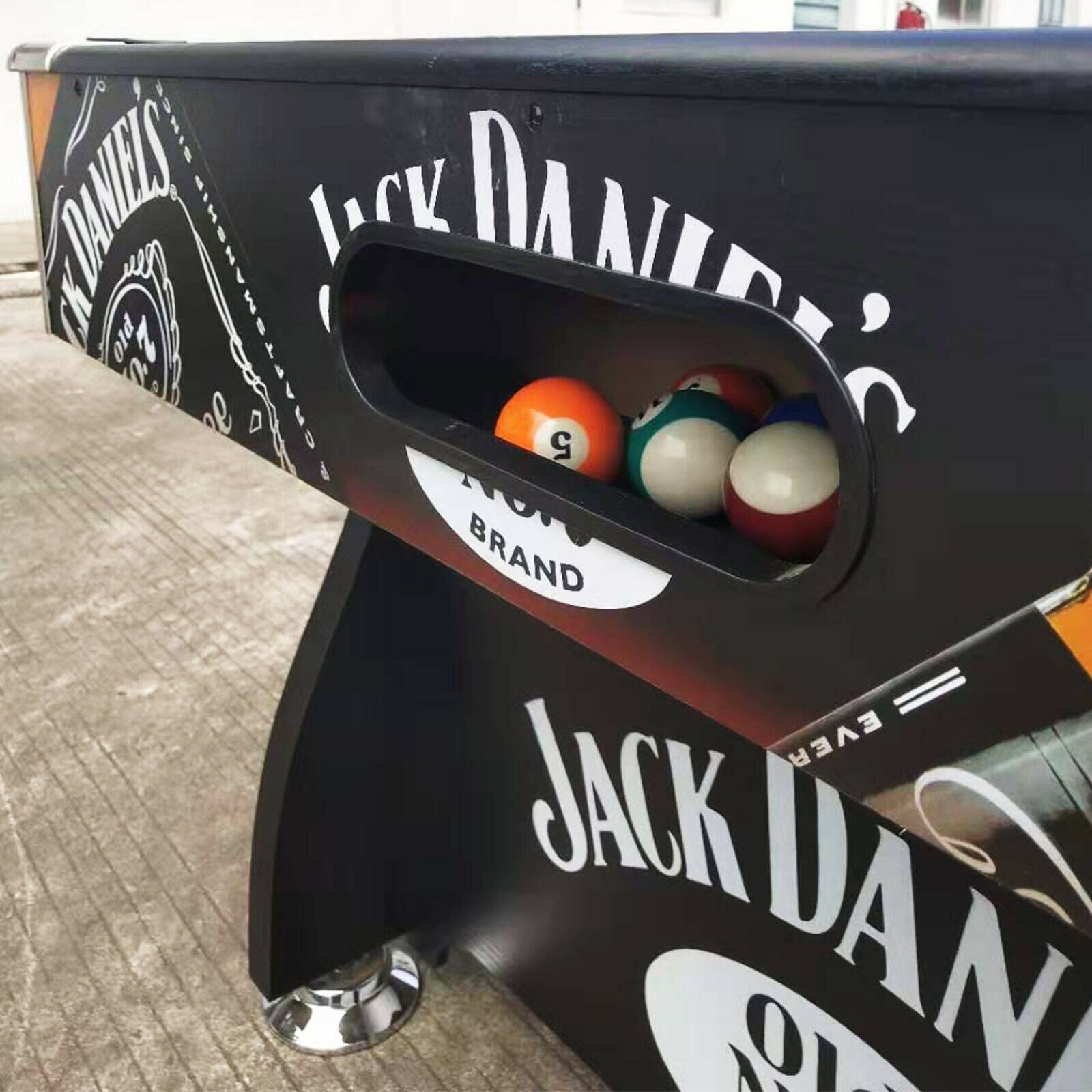 CUETIQ JD LOGO 7FT MDF Pool Snooker Billiards Table Free Accessory