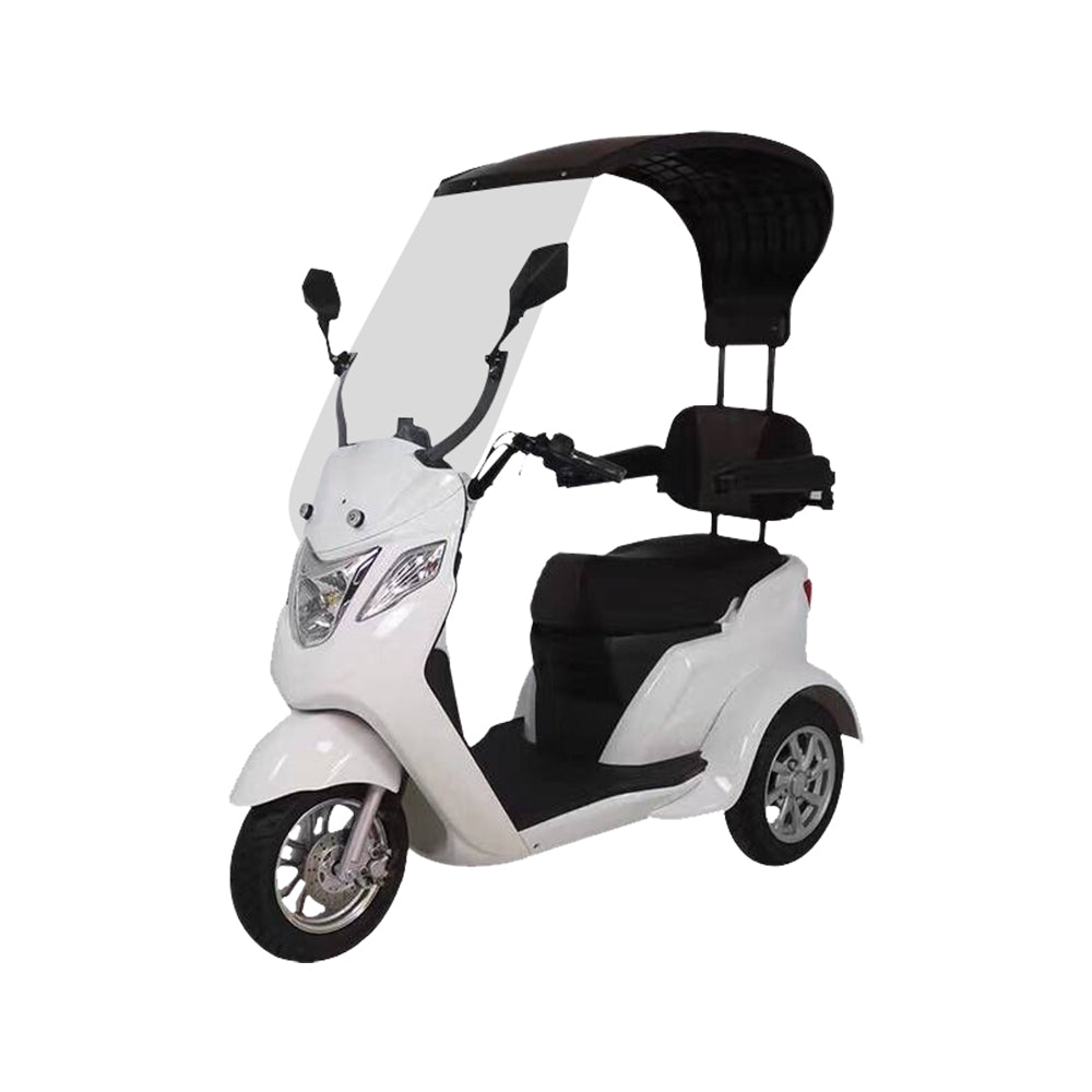ROLLUX ST02 500W 60V 20Ah Lead-Acid Battery Mobility Scooter Hydraulic Suspension Front Disc Rear Drum Brake - White