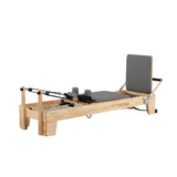 MN002 Oak Wood Pilates Reformer Home Gym Train Equipment Machine - Grey