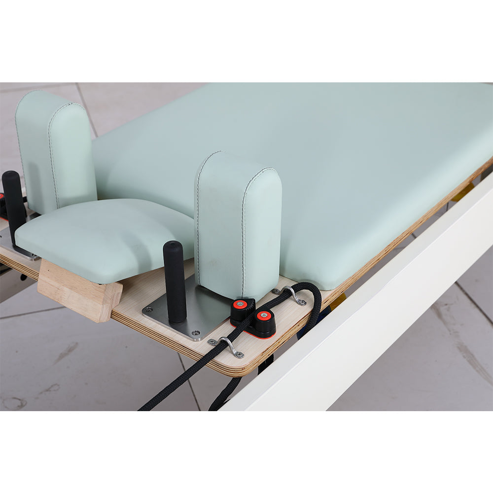 MN011 Fashion Design Stability Pilates Reformer Home Gym Train Equipment Machine - White