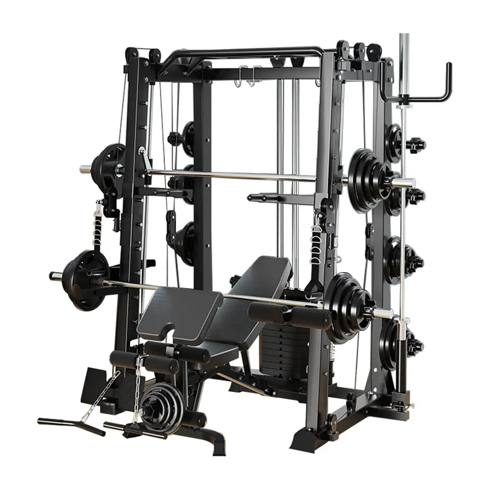 MERIDIAN X6 Multi-function Power Rack Squat Cage Weight Train Equipment Home Gym Smith Machine
