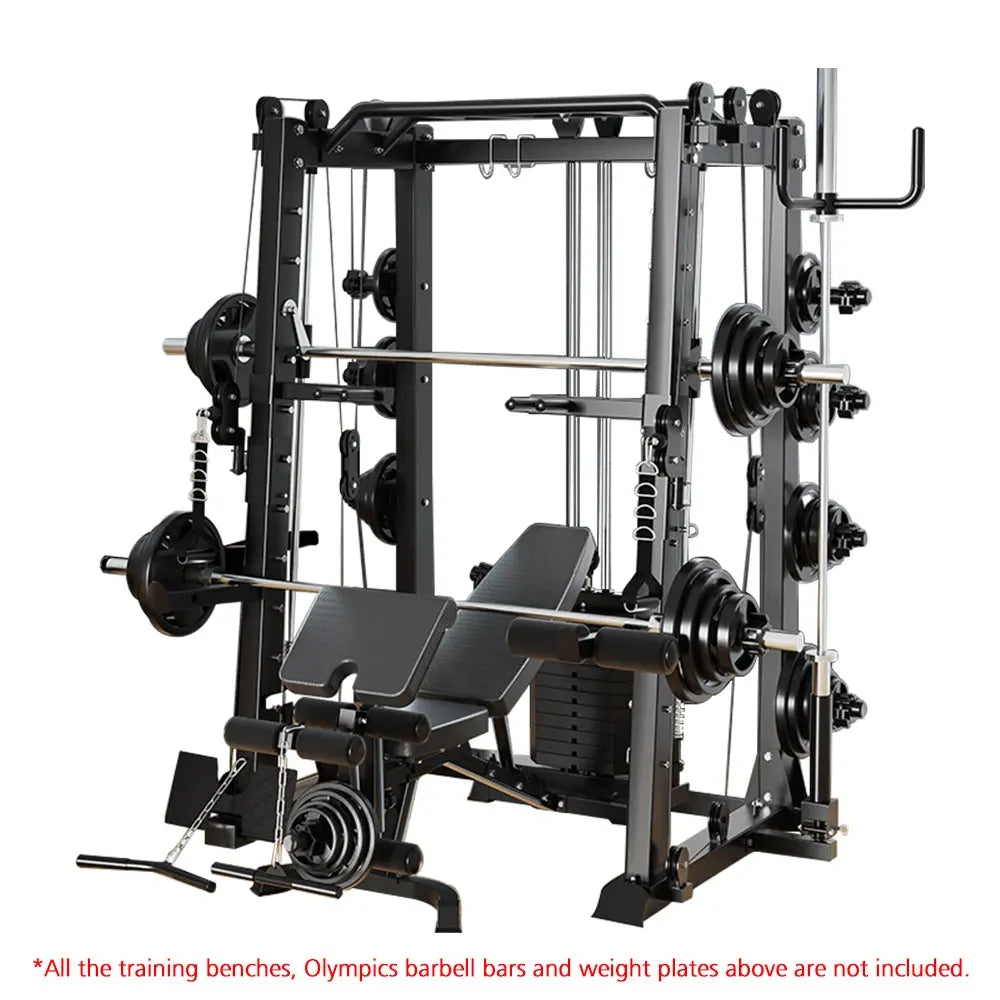 MERIDIAN X6 Multi-function Power Rack Squat Cage Weight Train Equipment Home Gym Smith Machine