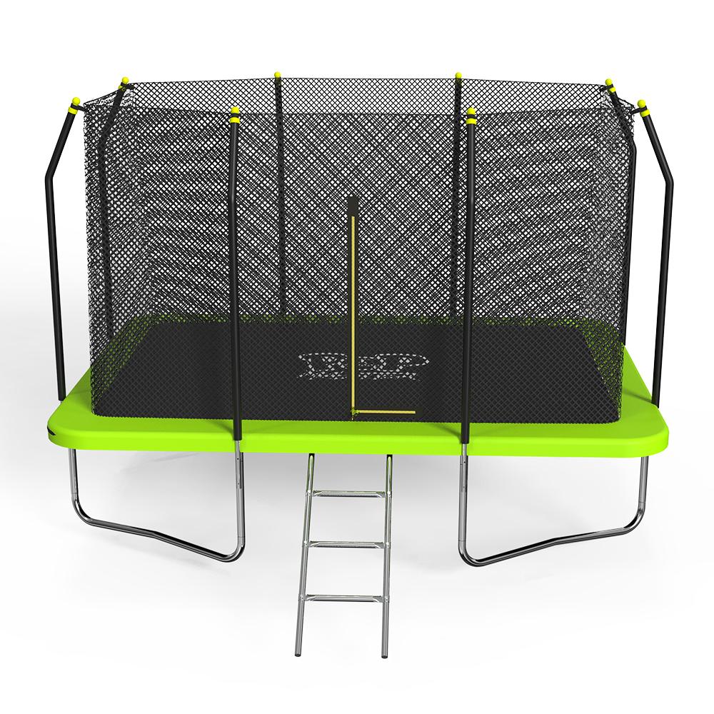 POP MASTER 8FT x 11FT Rectangular Trampoline with Spring Ladder Safety Net Kids