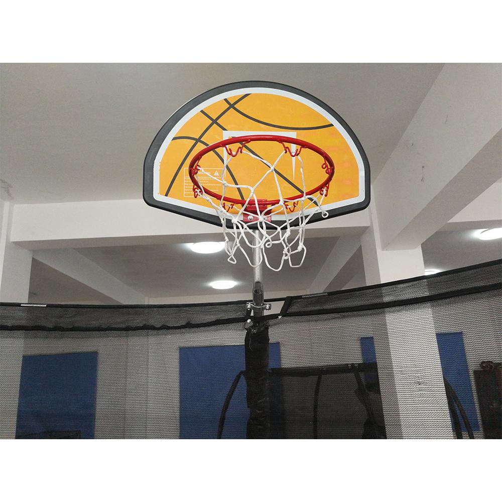 POP MASTER 6/8/10/12/14/16FT Curved Trampoline With PE Sunshade Cover