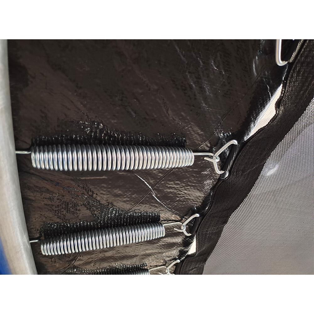 POP MASTER 6/8/10/12/14/16FT Curved Trampoline With PE Sunshade Cover