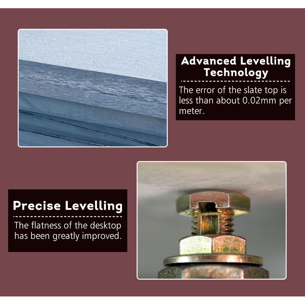 JOY Q3+ 9FT Chinese Luxury Slate Table Pool Table Maroon/Brown Frame