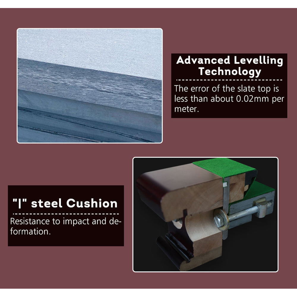 JOY Q7 9FT Chinese Luxury Slate Table Pool Table Sliver Frame