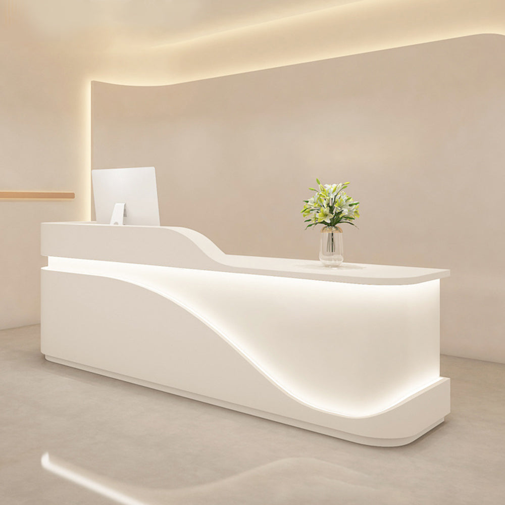 MODERA 80/150/240/500cm Length Reception Desk w/ Light
