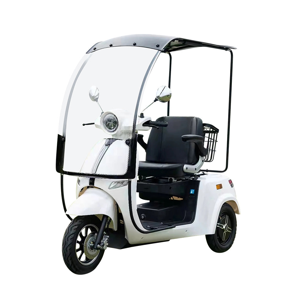 ROLLUX E3 Dual Motors 1600W Lithium battery 3 Wheel Mobile Scooter-White