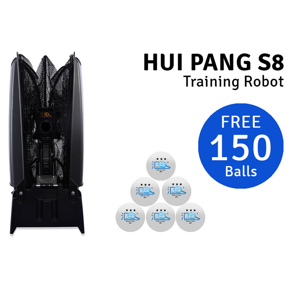 HUIPANG S8-Pro Expert Table Tennis Trainer Ping Pong Robot Spin Ball Training