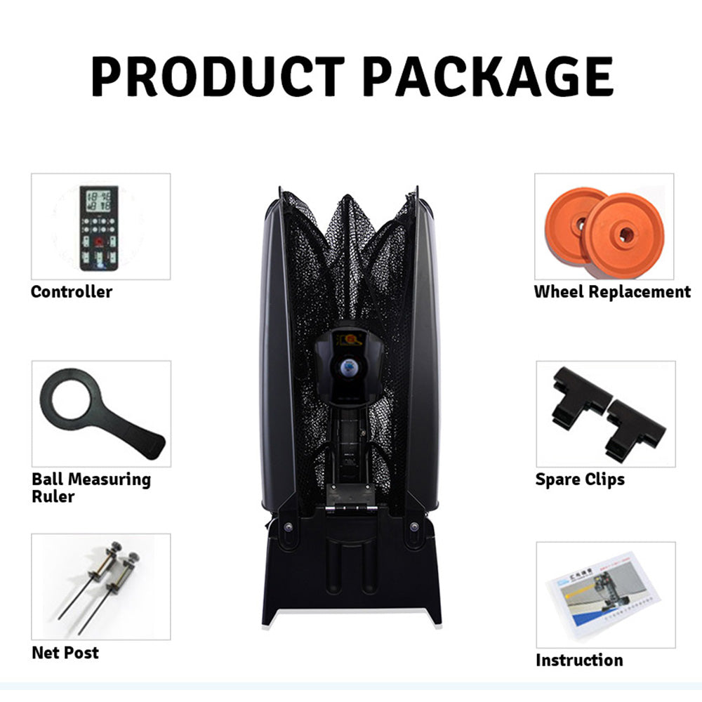 HUIPANG S8-Pro Expert Table Tennis Trainer Ping Pong Robot Spin Ball Training