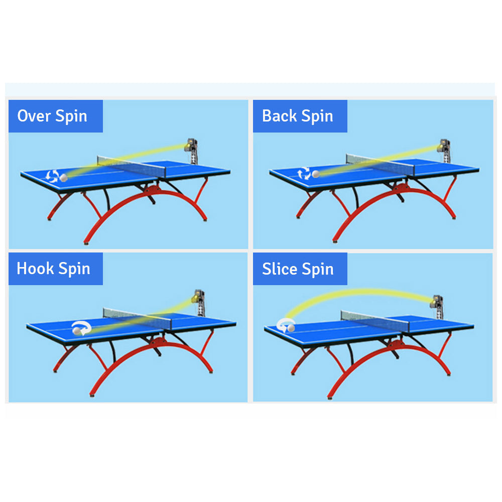 HUIPANG S8-Pro Expert Table Tennis Trainer Ping Pong Robot Spin Ball Training