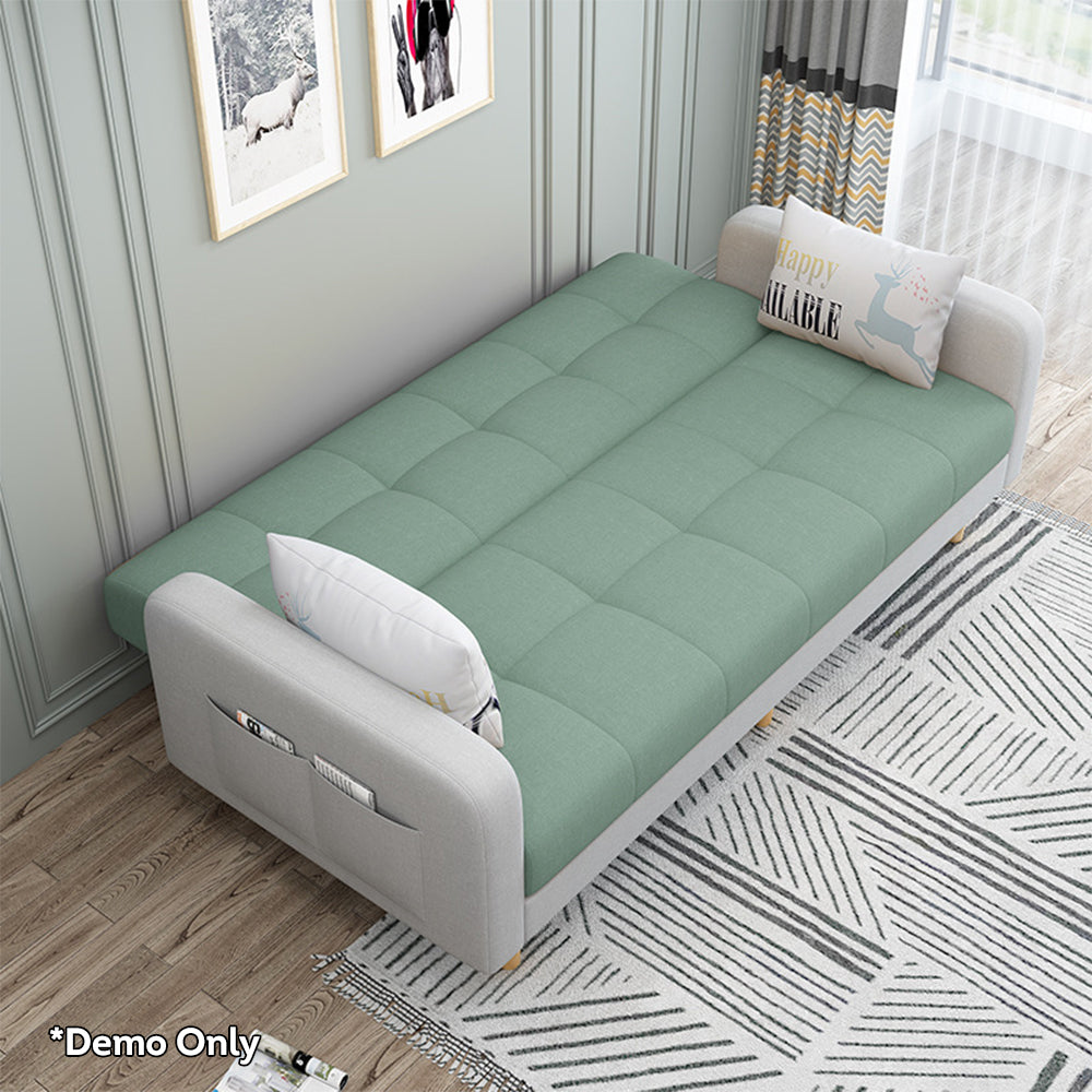 LIVARA 170cm/ 200cm Multifunctional Sofa Bed Solid Wood Frame