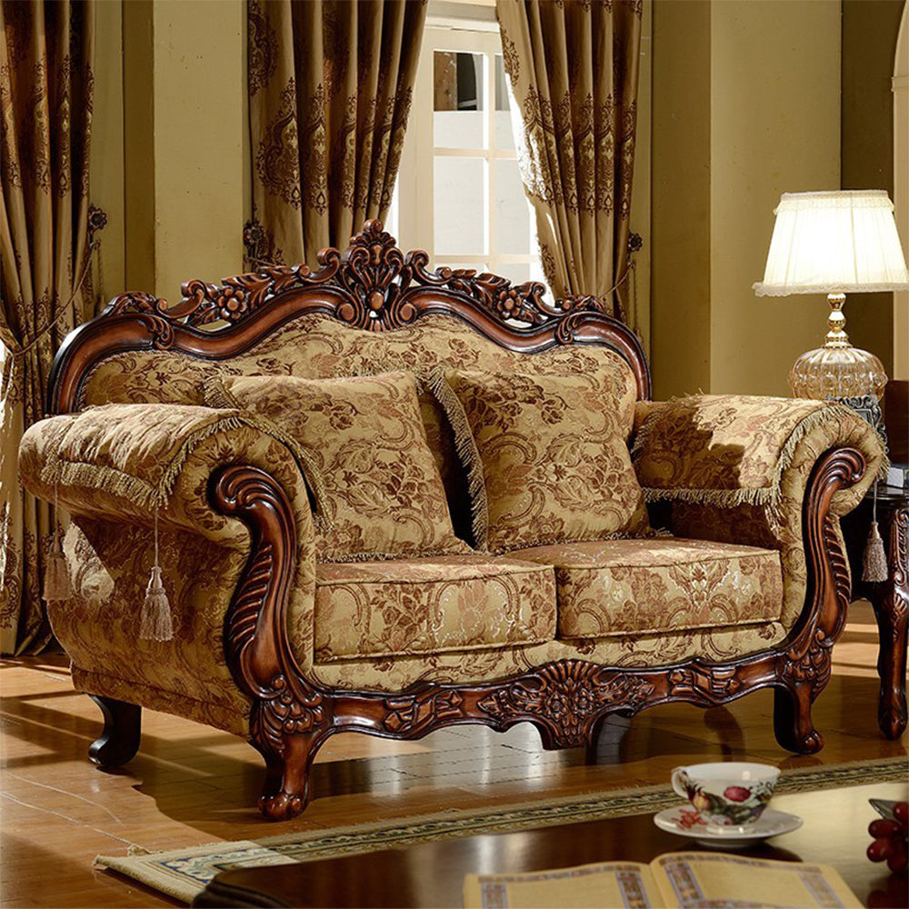 LIVARA Fabric Sofa Solid Wood Frame