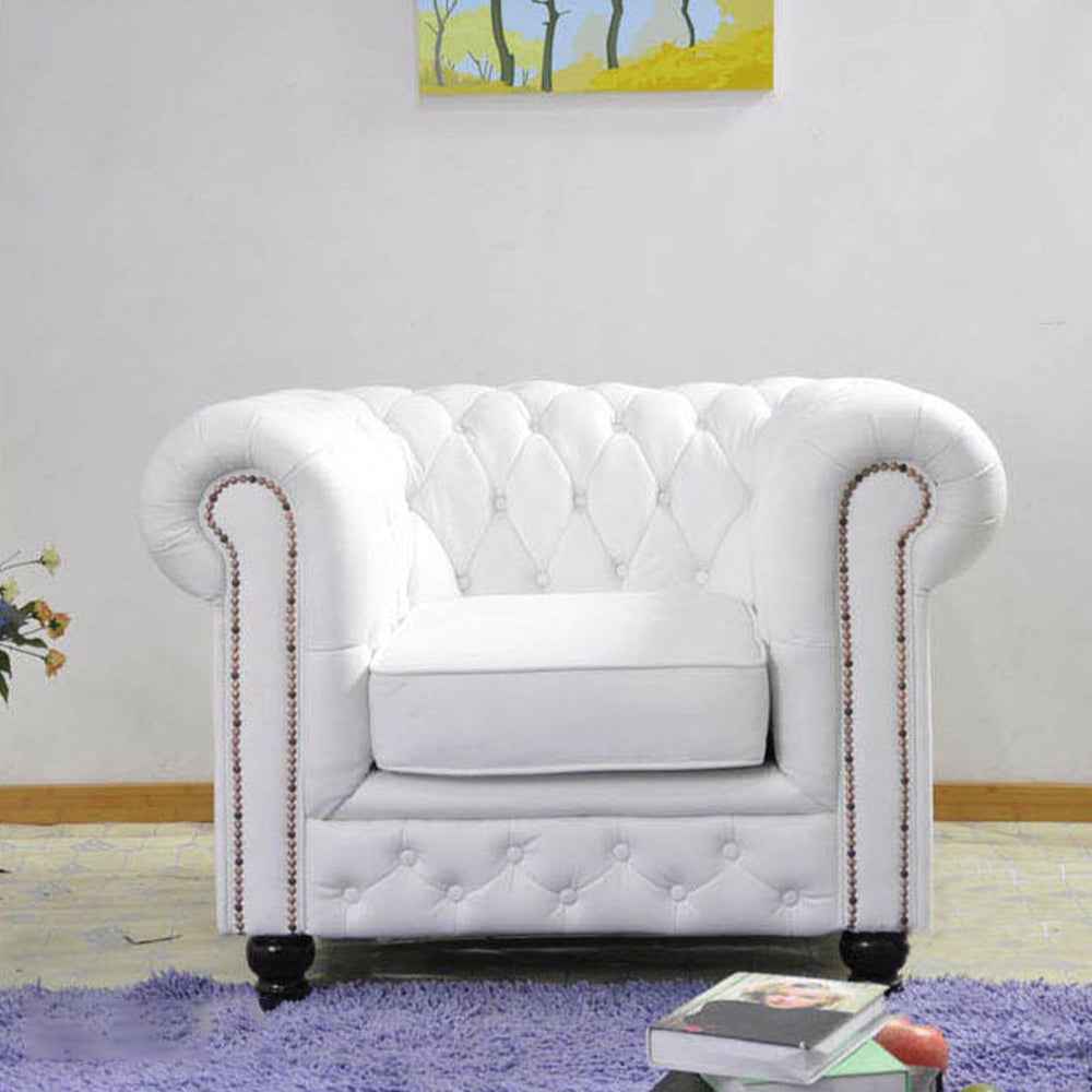 LIVARA 105/ 155/ 210CM PU Leather Sofa -White