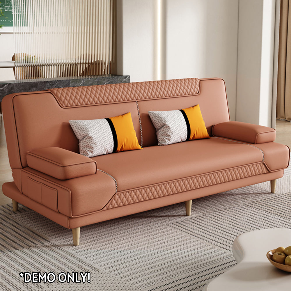 LIVARA 150/ 180/ 200cm Multifunctional Sofa Bed Solid Wood Legs