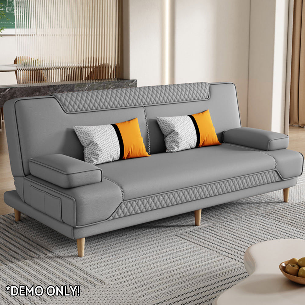 LIVARA 150/ 180/ 200cm Multifunctional Sofa Bed Solid Wood Legs