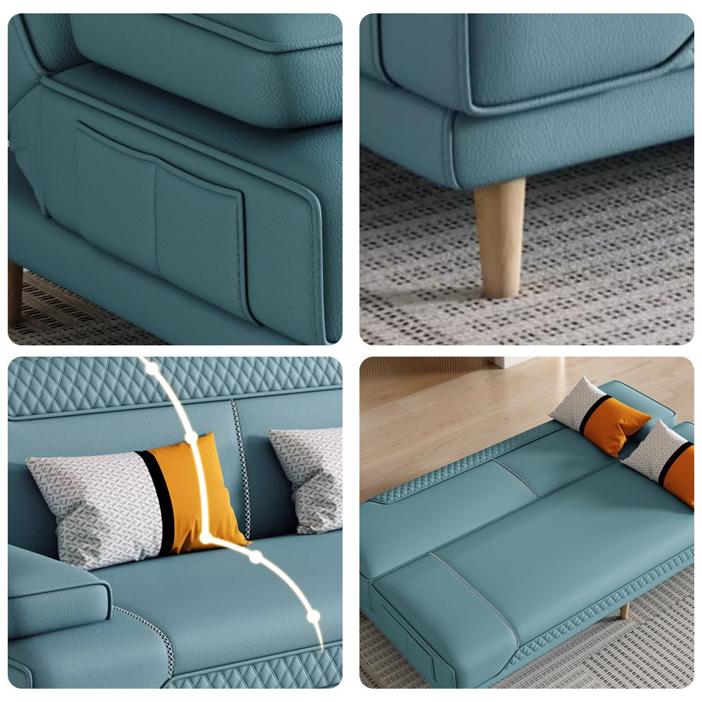 LIVARA 150/ 180/ 200cm Multifunctional Sofa Bed Solid Wood Legs