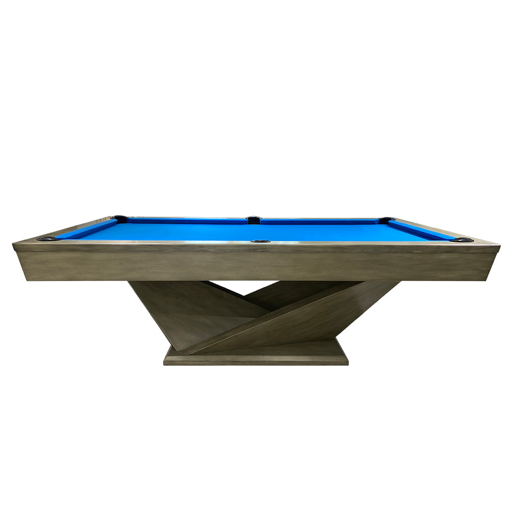 WP06 8FT Luxury Slate Billiard Table W/ Free Accessories Pool Table - Grey&Blue