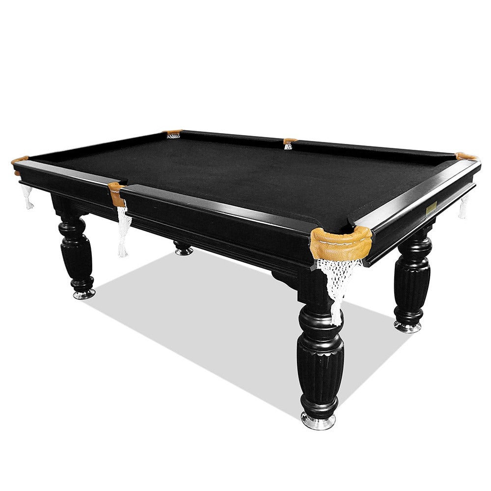 7FT Luxury Slate Pool Table Solid Timber Billiard Table Professional Snooker Game Table With Accessories Pack,Black Frame