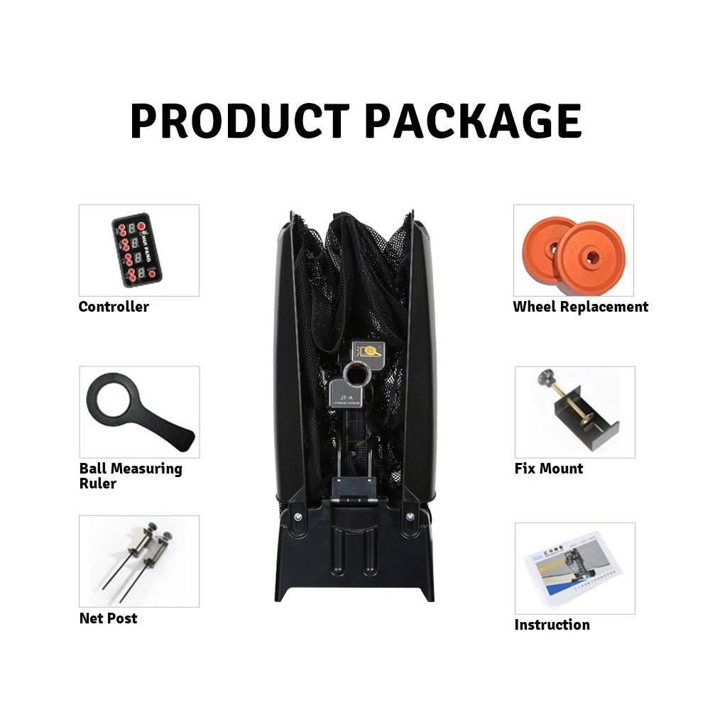 HUIPANG JT-A Table Tennis Robot Trainer Ping Pong Spin Ball Training Machine