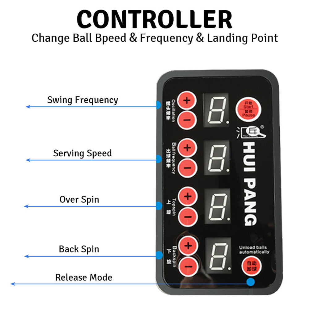 HUIPANG JT-A Table Tennis Robot Trainer Ping Pong Spin Ball Training Machine