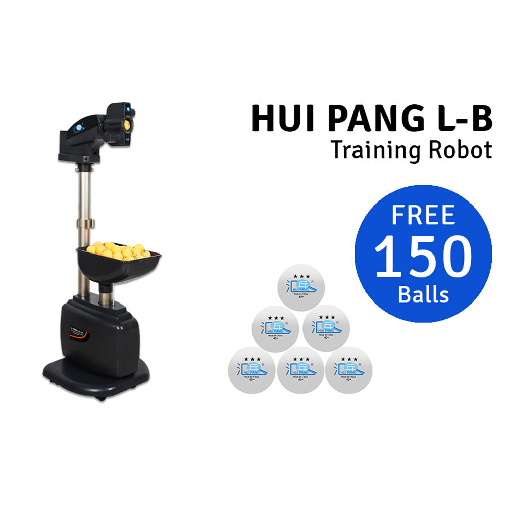 HUIPANG L-B Standing Portable Table Tennis Robot Trainer Ping Pong Training