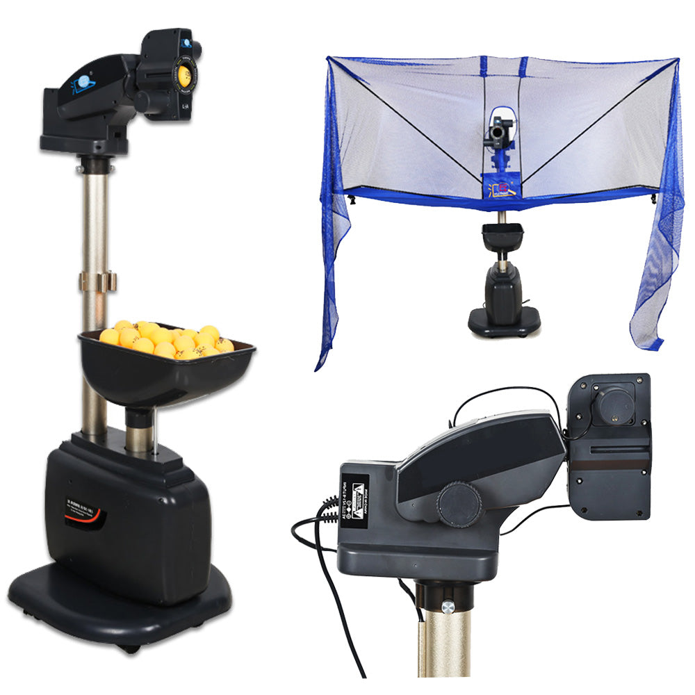 HUIPANG L-B Standing Portable Table Tennis Robot Trainer Ping Pong Training